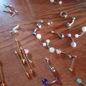 Mixed body jewelry all new